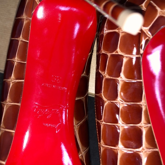 Christian Louboutin Kate 85 crock embossed size EU 39 - Picture 7 of 10
